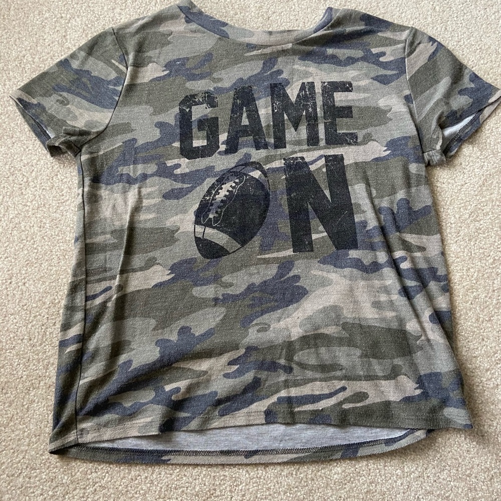 Camo football shirt